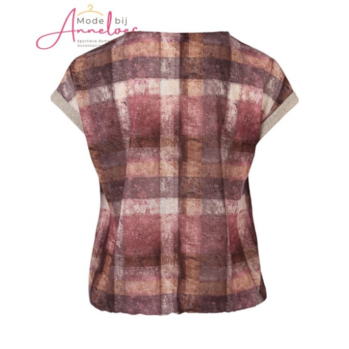 Enjoy Blouson kapmouw ruitje  lure - Poederrose 156544